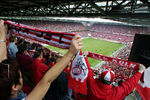 Ausverkauftes Stadion beim Heimspiel des 1. FC Köln