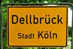 Ortschild Dellbrück   <p>Alle Infos über den Stadtteil<b> <a ta