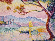 Paul Signac, Antibes (Kleiner Hafen von Bacon), 1917, Öl auf Leinwand, Finnische Nationalgalerie, Kunstmuseum Ateneum, Antell collections, Helsinki