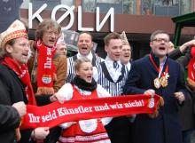 "Ihr seid Künstler und wir nicht!" lautete das provokante Motto der Initiative "Kölner Komment" (Foto: R. Gasper)