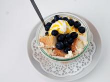 Unser Highlight: Käsekuchen, Blaubeeren, Mangopürree (Foto: Izabela Koza)