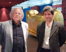 Ausstellungsarchitekt Rainer Verbizh (li.) und künstlerischer Leiter Dr. Mostafa El Ezapy (Foto: Christian Rentrop) Ausstellungsarchitekt Rainer Verbizh (li.) und künstlerischer Leiter Dr. Mostafa El Ezapy (Foto: Christian Rentrop)