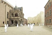Planung des Jüdischen Museums über der Archäologischen Zone - zwischen historischem und spanischem Rathaus Planung des Jüdischen Museums über der Archäologischen Zone - zwischen historischem und spanischem Rathaus