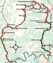 Streckenplan: Karte: Themendienst / Manfred Theisen