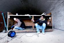 Rückblick: Inhaber Gabriel Riquelme und Torge Draeger vor einem Jahre auf der Baustelle des Club Bahnhof in Ehrenfeld. (Foto: FAD photography / Tobias Freytag) Rückblick: Inhaber Gabriel Riquelme und Torge Draeger vor einem Jahre auf der Baustelle des Club Bahnhof in Ehrenfeld. (Foto: FAD photography / Tobias Freytag)