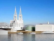 Kommt das Fussballmuseum doch nach Köln? (Entwurf des Architekturbüros Büder + Menzel)