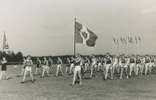 Aufmarsch einer ASV-Mannschaft in Vogelsang, Juni 1938 Foto: via NS-Dok