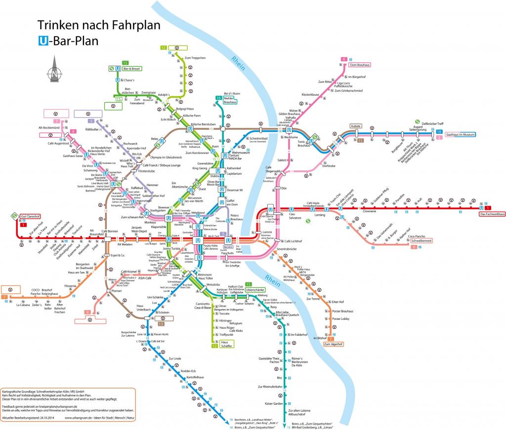 Trinken nach Fahrplan "UBarPlan" Köln koeln.de