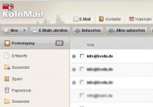 Die neue Webmail-Oberfläche