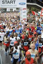Eine von Deutschlands größten Laufveranstaltungen: Der Köln Marathon mit über 25.000 Startern. (Foto: ddp) Eine von Deutschlands größten Laufveranstaltungen: Der Köln Marathon mit über 25.000 Startern. (Foto: ddp)