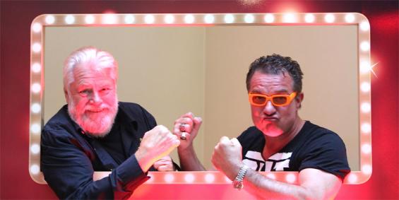 Wer ist der beste Köln-Kenner? Am 15. Juli fordert King Size Dick (l.) „Talentproben“-Moderator Linus heraus. Foto: Jürgen Schön Wer ist der beste Köln-Kenner? Am 15. Juli fordert King Size Dick (l.) „Talentproben“-Moderator Linus heraus. Foto: Jürgen Schön