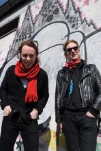Ville Malja (li.) und Anssi Nordberg: Sänger und Gitarrist sowie Bassist der finnischen Band Lapko. (Foto: Helmut Löwe) Ville Malja (li.) und Anssi Nordberg: Sänger und Gitarrist sowie Bassist der finnischen Band Lapko. (Foto: Helmut Löwe)
