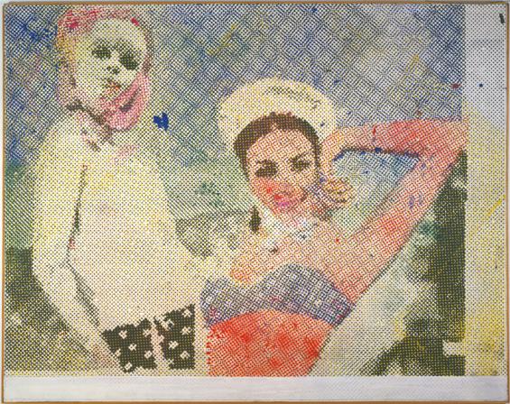 Sigmar Polke: Freundinnen,1965/1966 Dispersionsfarbe auf Leinwand 150 x 190 cm. Sammlung Froehlich, Stuttgart Foto: © Archiv der Sammlung Froehlich © The Estate of Sigmar Polke / VG Bild-Kunst Bonn, 2015 Sigmar Polke: Freundinnen,1965/1966 Dispersionsfarbe auf Leinwand 150 x 190 cm. Sammlung Froehlich, Stuttgart Foto: © Archiv der Sammlung Froehlich © The Estate of Sigmar Polke / VG Bild-Kunst Bonn, 2015