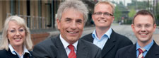 Wahlgewinner Roters (vorne) mit den SPD-Spitzenkandidaten Scho-Antwerpes, Ott und Börschel