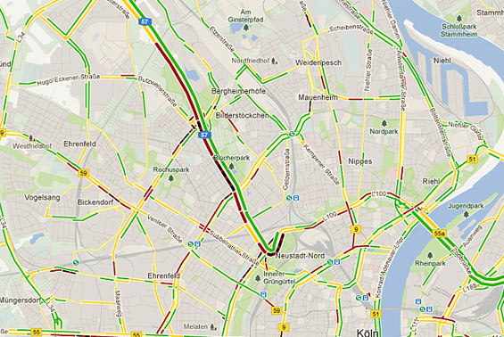 Mega-Stau auf der Inneren Kanalstraße | koeln.de