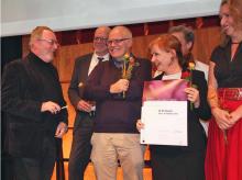 Verleihung des Ehrentheaterpreises 2012 an das N.N. Theater Foto: Jürgen Schön