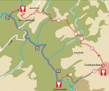 Der Streckenplan (Karte: Rüffer/Rüffer-Lukowicz)