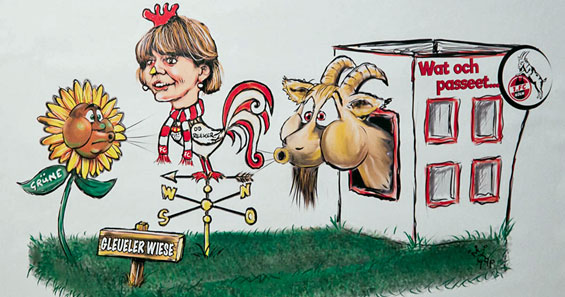 Wagen Am Rosenmontag Reker Im Sturm Und Hocke Als Rechter Dackel