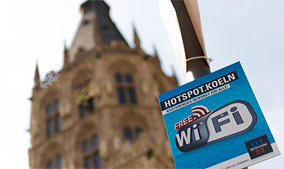 Kostenloses WLAN in der Kölner City