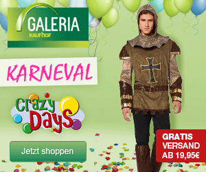 Karnevalskostüme in der Galeria Kaufhof