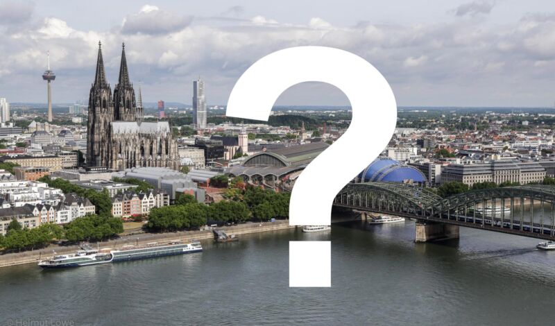 Panorama von Köln mit Kölner Dom.