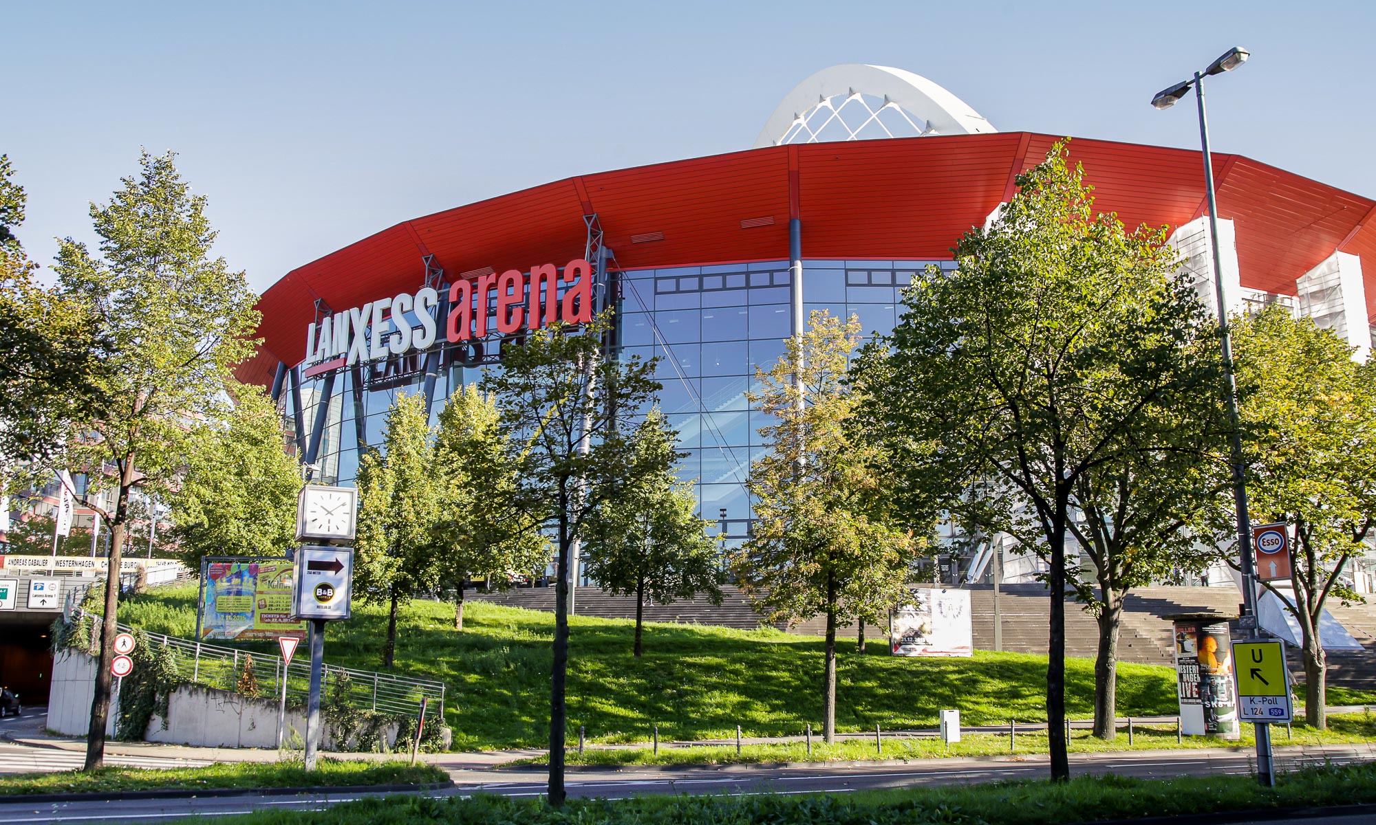 Die Lanxess-Arena im Kölner Stadtteil Deutz.