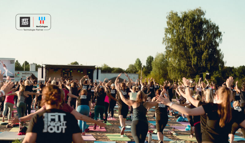 Szene bei der Veranstaltung fit night out