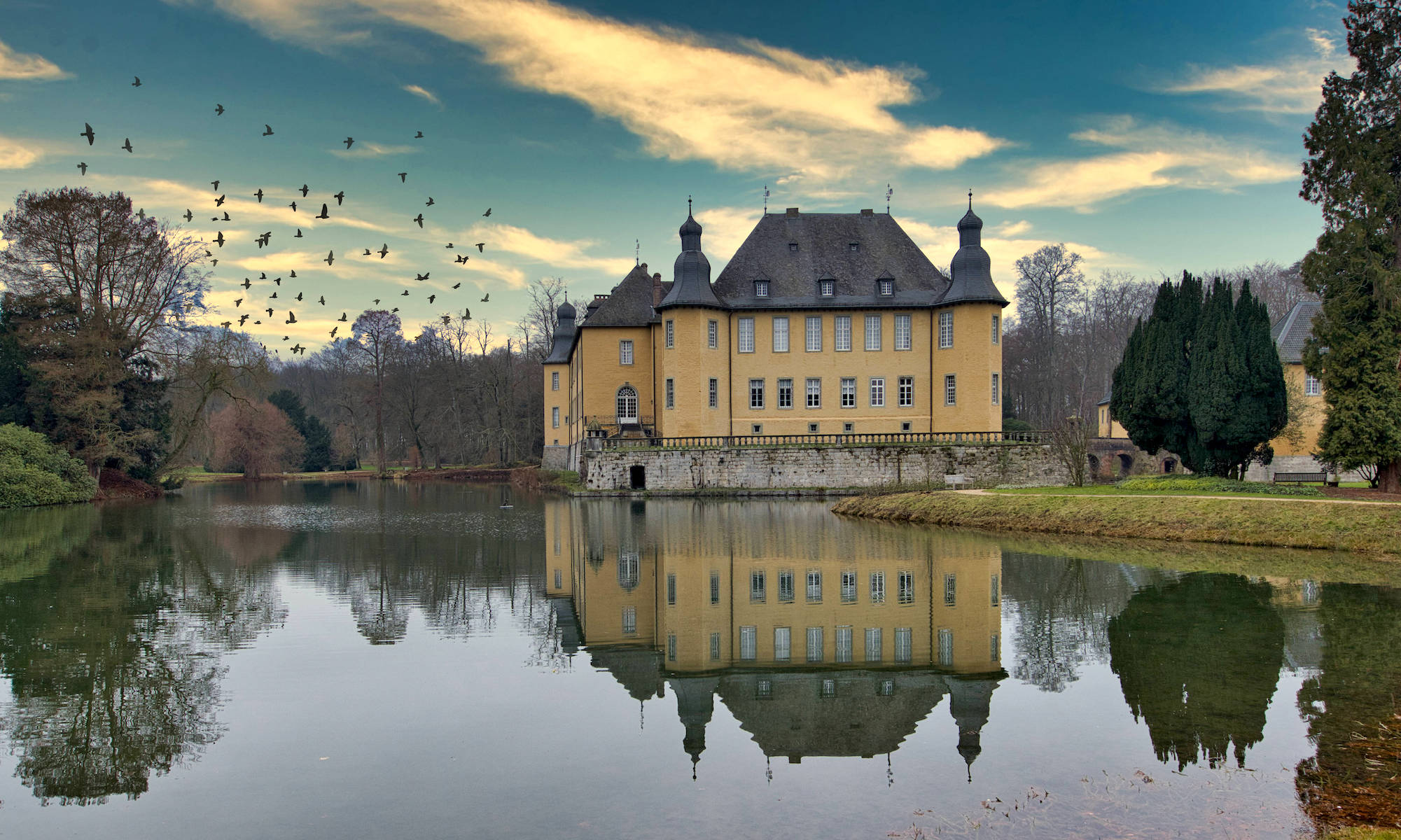 Schloss Dyck im Herbst