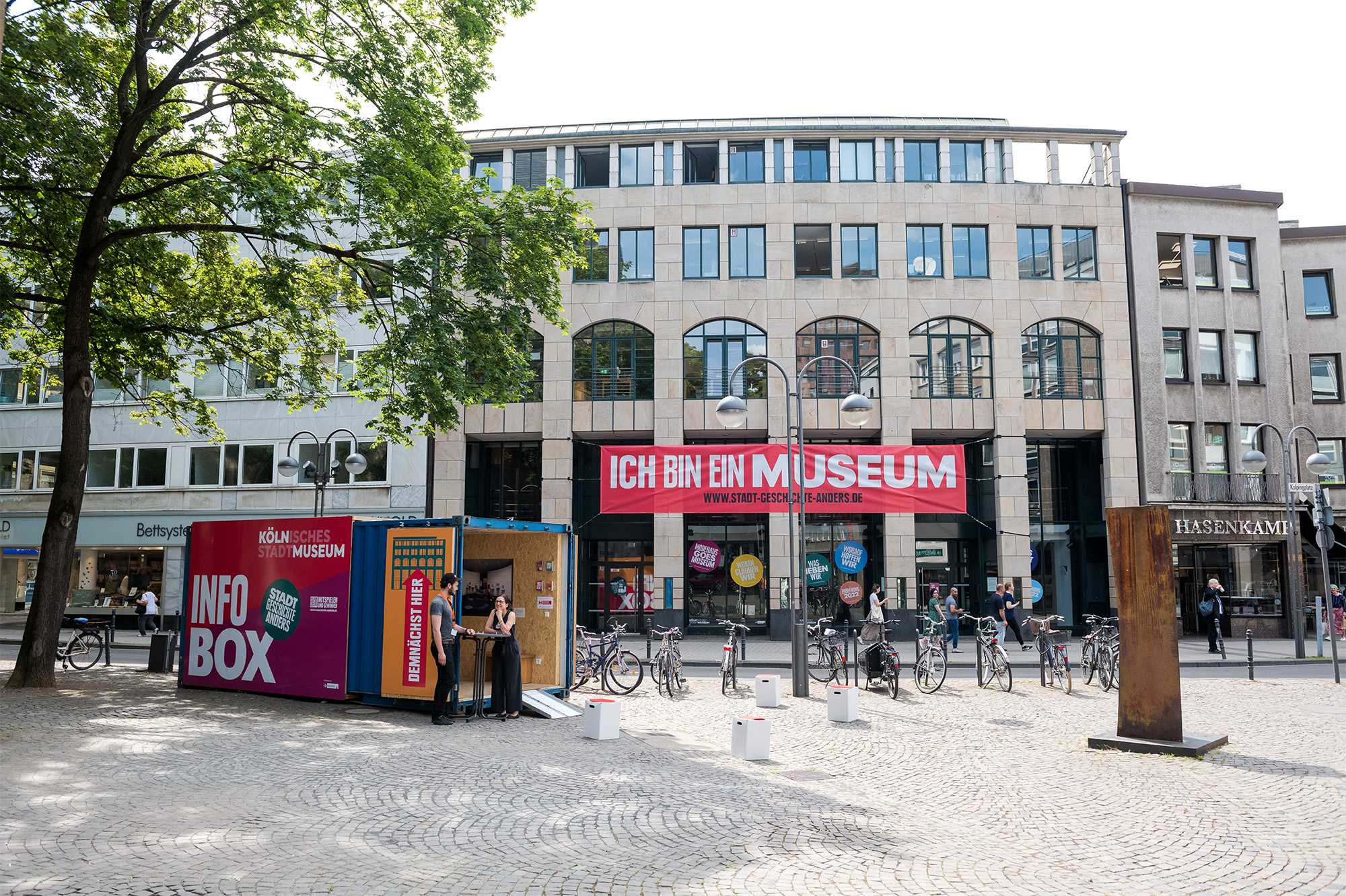 Das Foto zeigt die Außenansicht des neuen Kölnische Stadtmuseum in der Minoritenstraße
