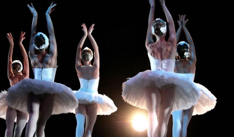 Ballerina auf der Bühne