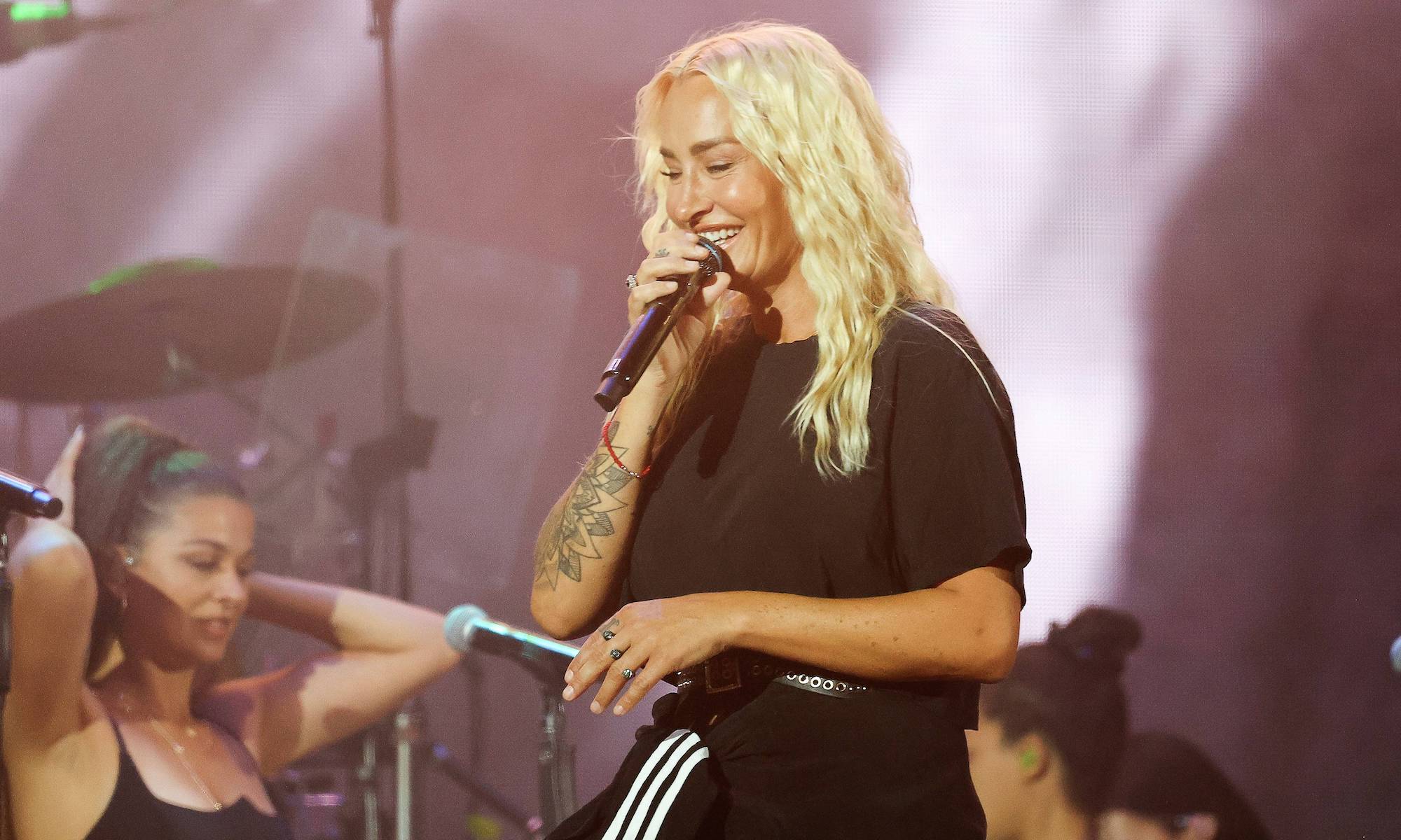 Sängerin Sarah Connor bei einem Konzert