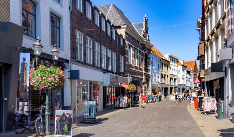 Einkaufsstraße in der Altstadt von Venlo