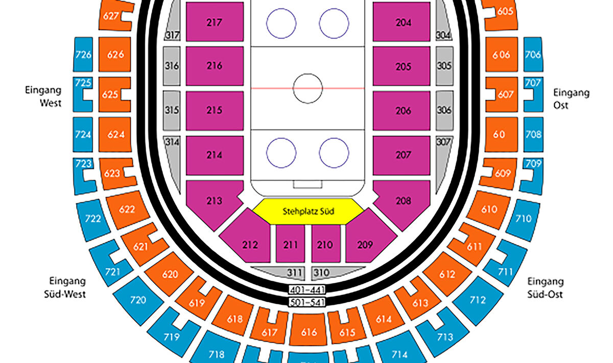 LanxessArena Pläne der Halle, Sitzplätze und Saalplan koeln.de