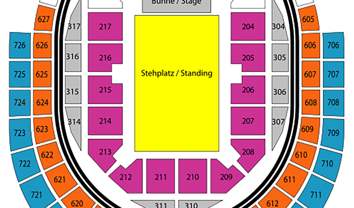 LanxessArena Pläne der Halle, Sitzplätze und Saalplan koeln.de