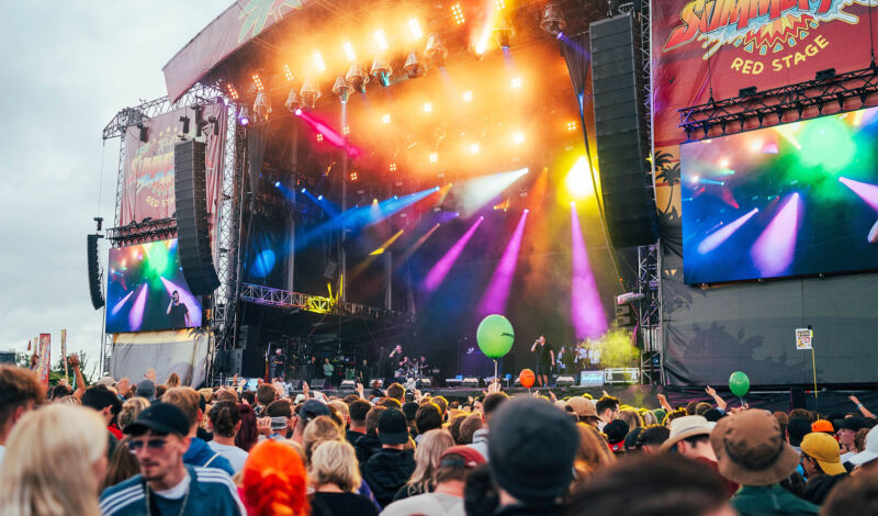 Die Bühne des Reggae-Festivals Summerjam