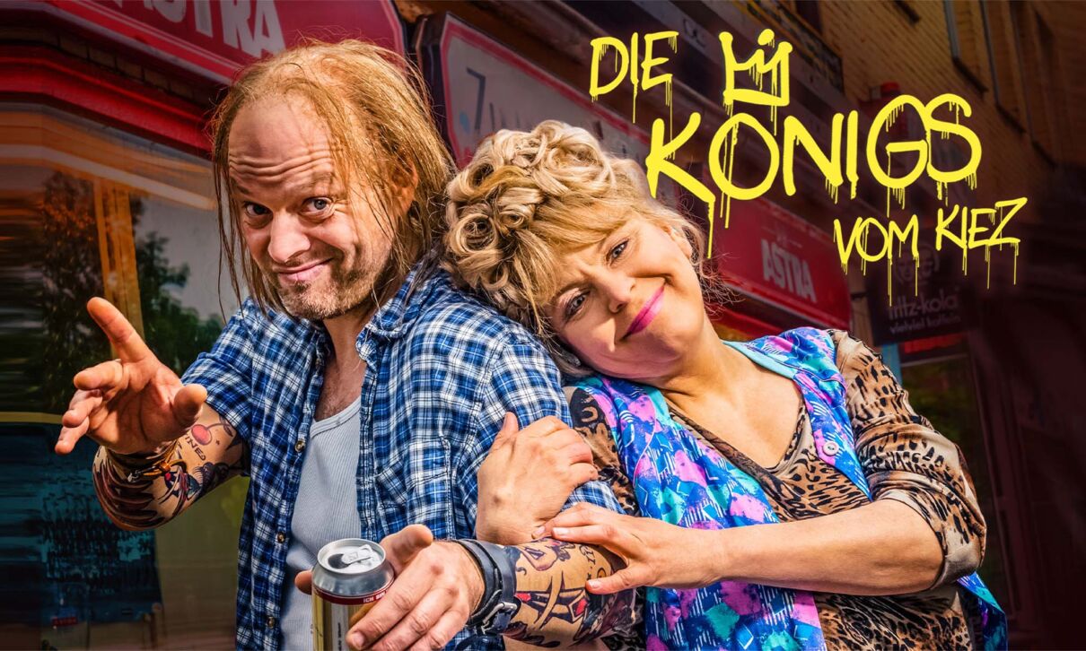 Ankündigung für die Musicalkomödie "Die Königs vom Kiez"