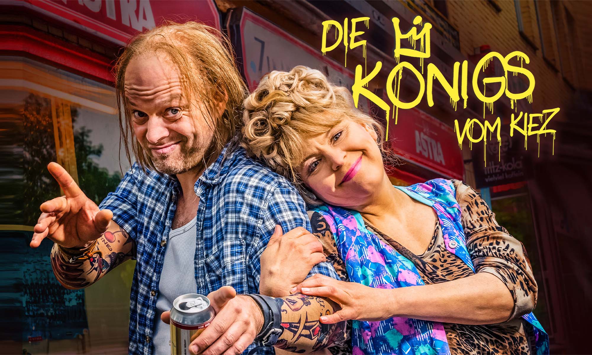 Ankündigung für die Musicalkomödie "Die Königs vom Kiez"