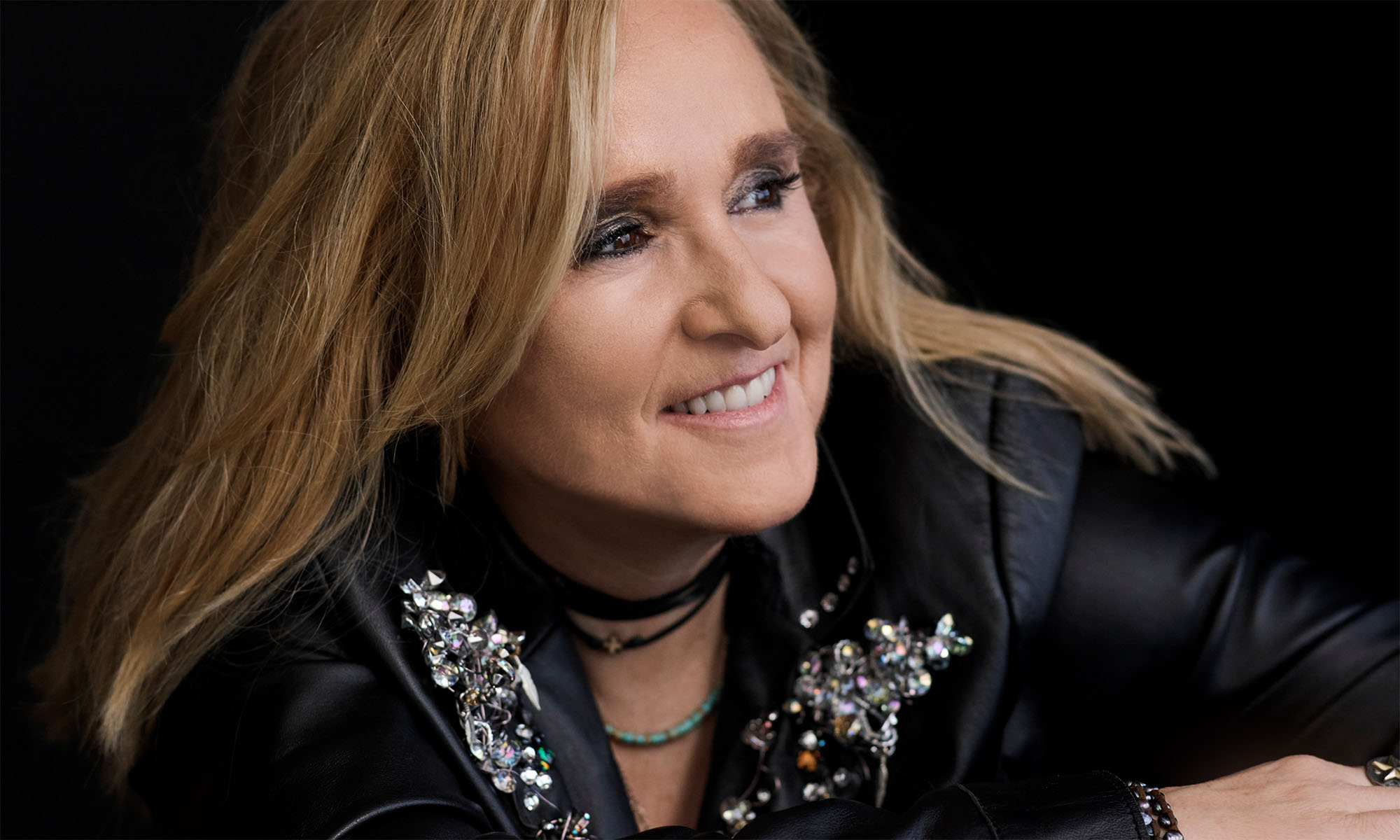 Die amerikanische Rocksängerin Melissa Etheridge in Großaufnahme