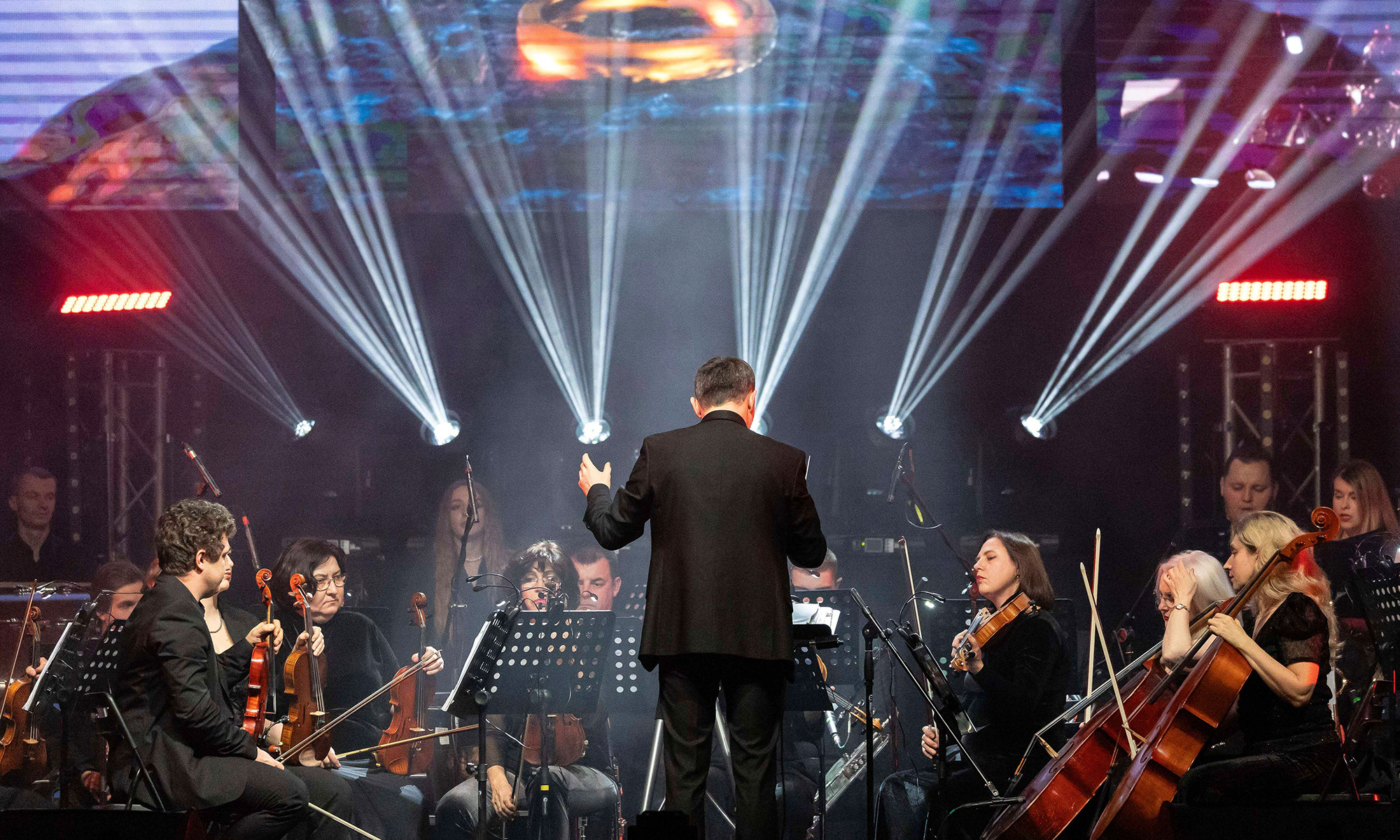 Bühnenszene des Konzerts Der Herr der Ringe / Der Hobbit in Concert