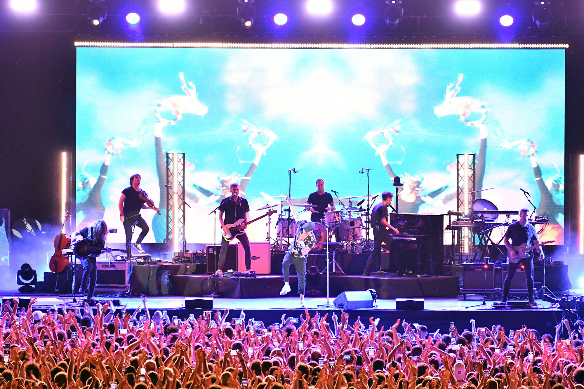 One Republic während eines Konzertes