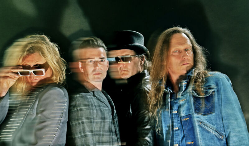 Die vier Musiker der dänischen Hardrockband D-A-D