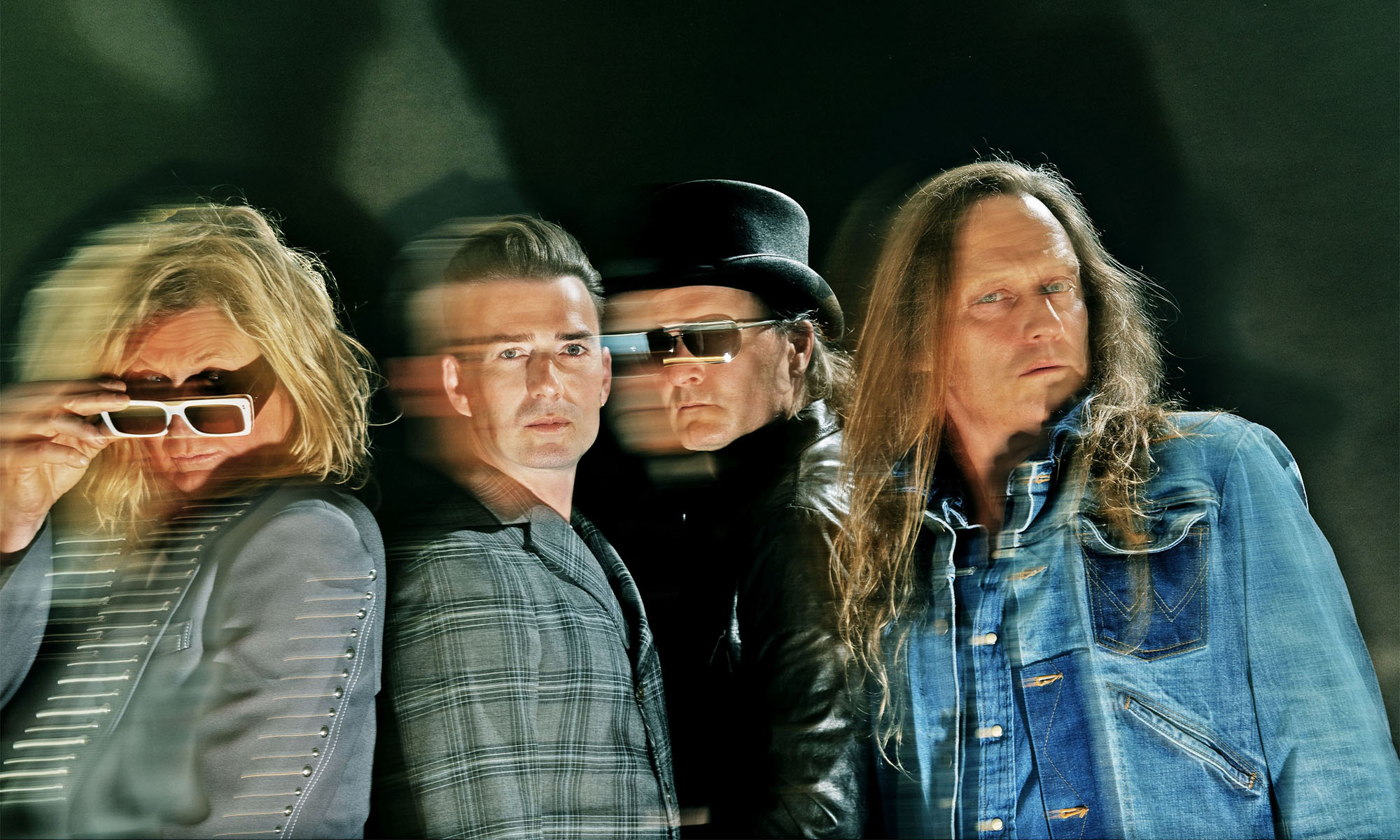 Die vier Musiker der dänischen Hardrockband D-A-D