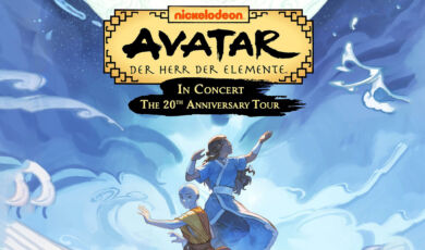 Das Veranstaltungsplakat für "Avatar: Der Herr der Elemente in Concert"