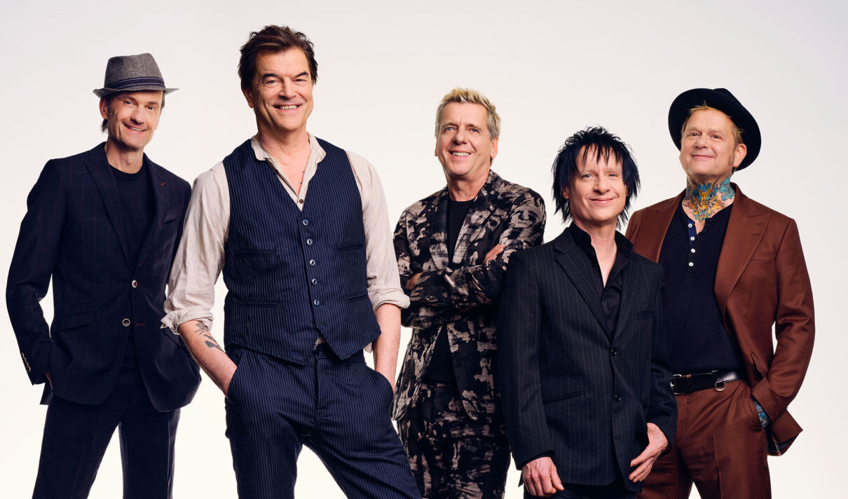 Die fünf Bandmitglieder der Düsseldorfer Rock- und Punkband Die Toten Hosen