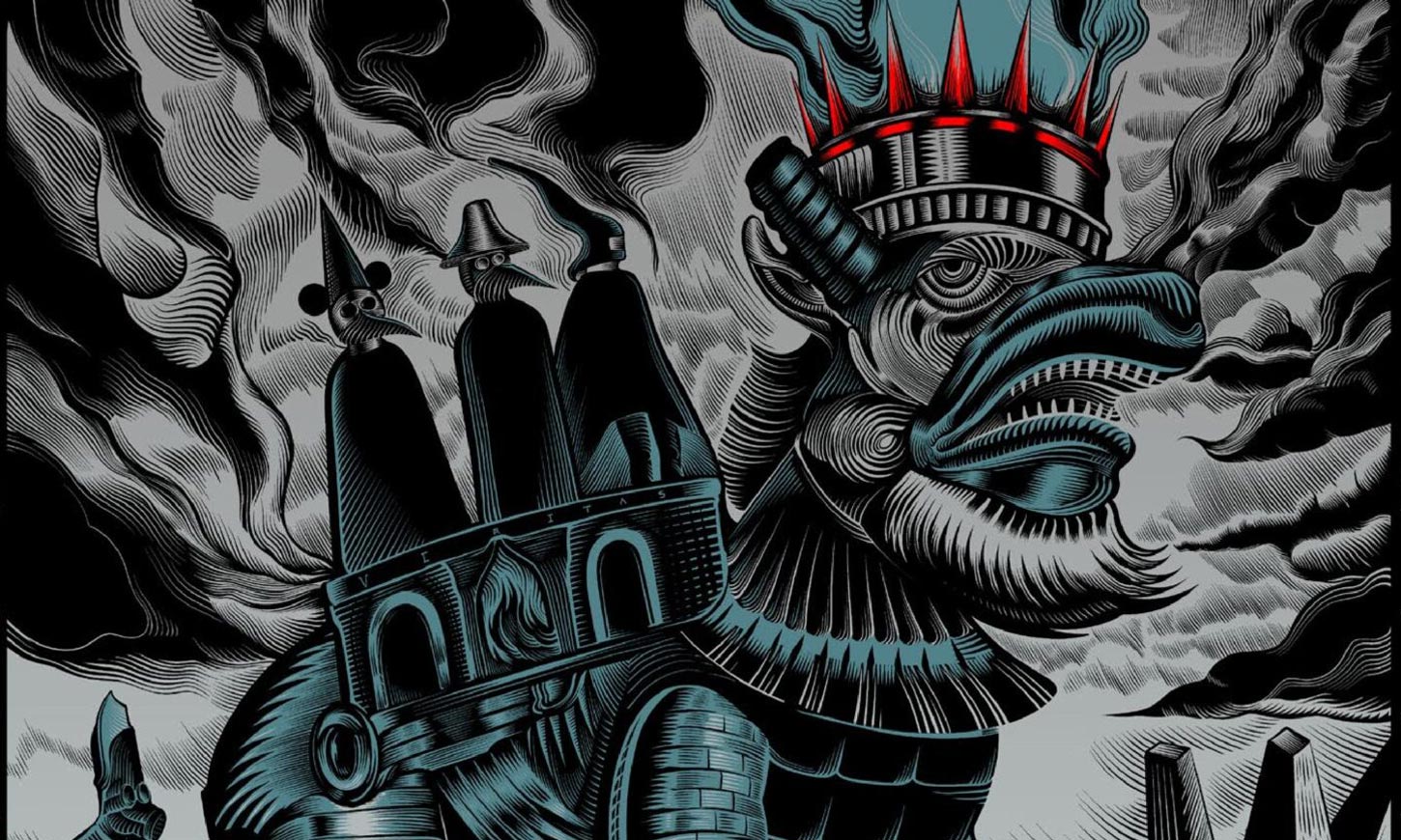 Ein Tourposter der US-Metalband Mastodon