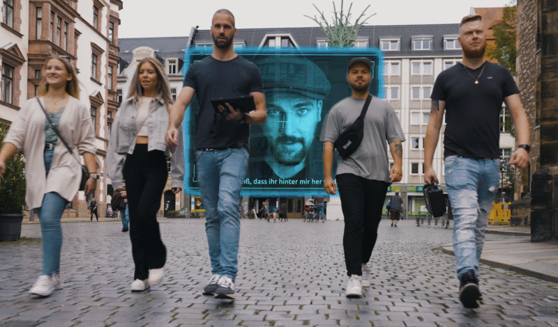 Spieler bei Epis Escape in der Stadt