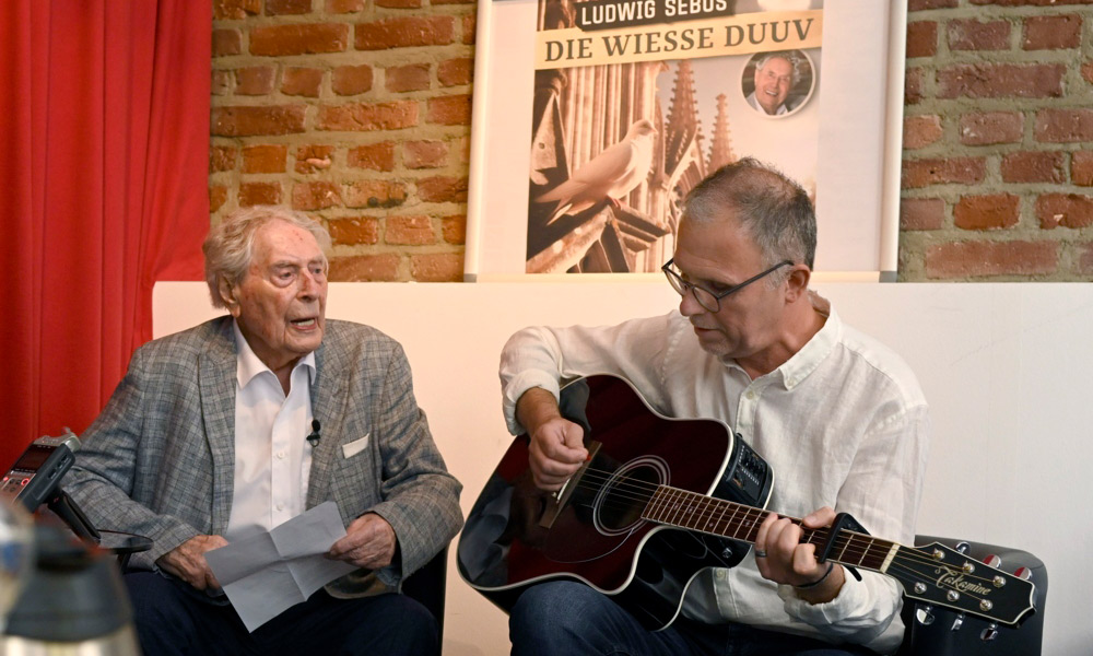 Ludwig Sebus und Musikproduzent Wolfgang Löhr