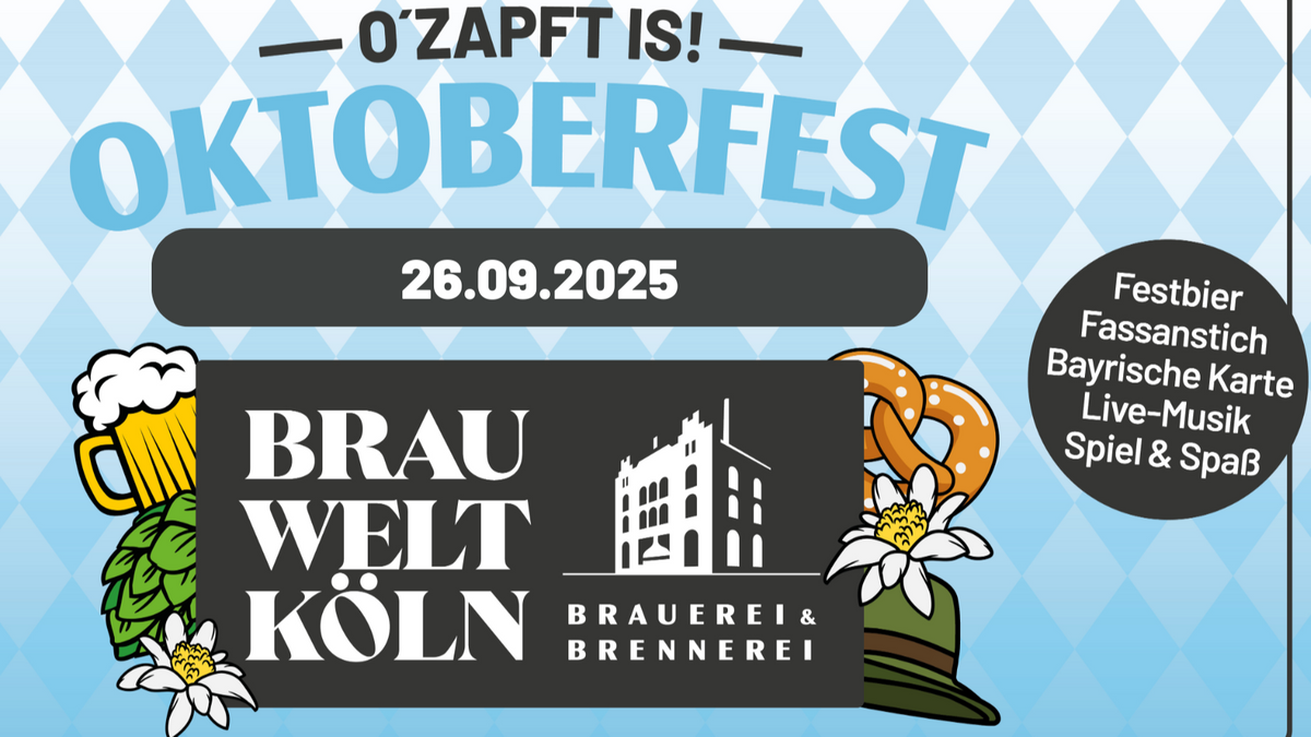 Flyer Oktoberfest 2025 in der Brauwelt