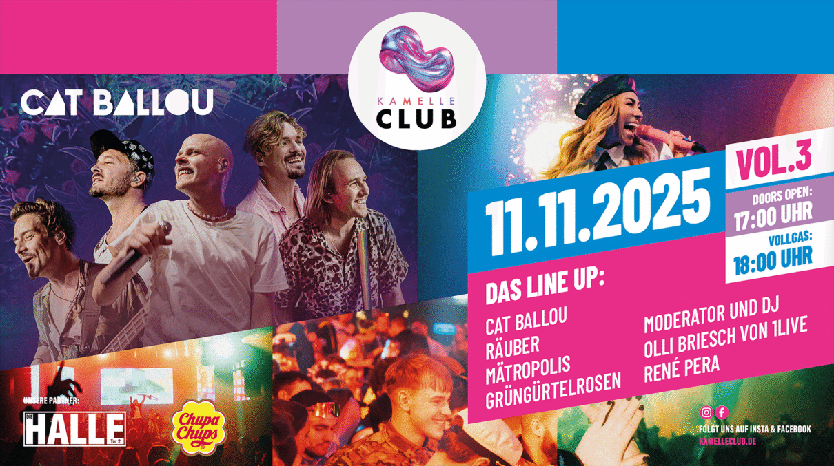Kamelleclub Party am 11.11.2025