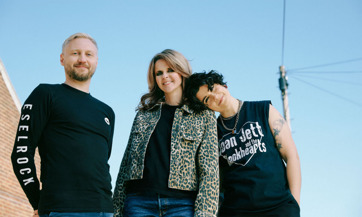 Billy Lunn, Charlotte Cooper und Camille Phillips von der Band The Subways